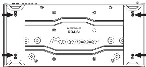 PIONEER DDJ-S1 - Verwendung mit abgenommenen Fußen - 1