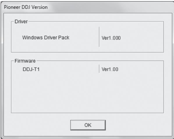 PIONEER DDJ-T1 - Click the Windows [Start] menu> [All Programs]>[Pioneer] > [DDJ] > [DDJ Version Display Utility]. - 1