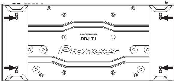 PIONEER DDJ-T1 - Using with the feet removed - 1