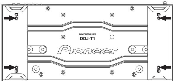 PIONEER DDJ-T1 - Verwendung mit abgenommenen FüBen - 1