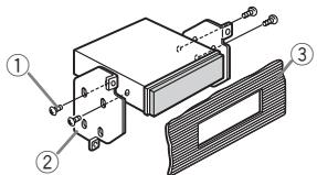 Technical diagram of a mechanical assembly with numbered components and labeled parts