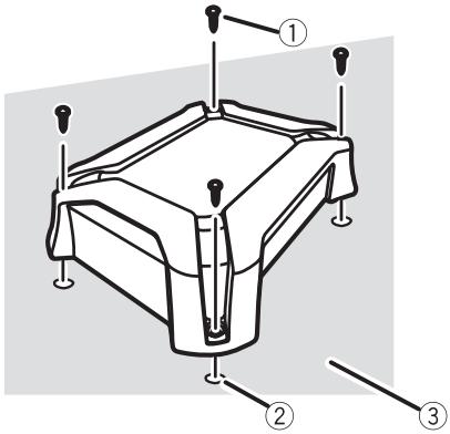 PIONEER GM-3500T - Install the amplifier with the use of supplied tapping screws (4 mm × 18 mm). - 1