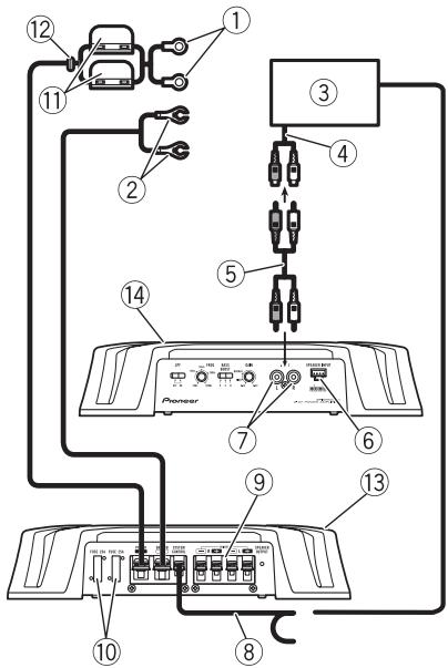 PIONEER GM-5500T - Schema di collegamento - 1