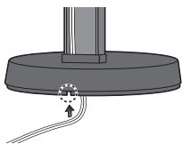 PIONEER HTP-700 - Maak de luidspreker en de staaf met de 2 schroeven aan elkaar vast. - 2