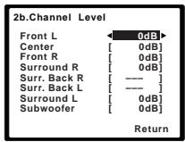 PIONEER HTP-700 - Adjust the level of each channel using - 2