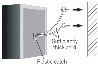 PIONEER HTP-700 - Securing your front and surround speakers - 1