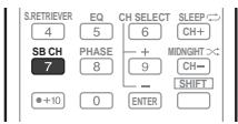 PIONEER HTP-700 - - Default setting: SB ON - 2