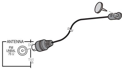 PIONEER HTP-700 - Branchement de l'antenne FM - 1