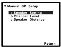PIONEER HTP-700 - Réglage des enceintes - 1