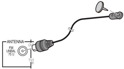 PIONEER HTP-700 - Connecting the FM antenna - 1