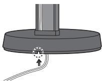 PIONEER HTP-700 - Secure the speaker and the pole with 2 screws. - 2