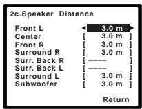 PIONEER HTP-700 - Distance des enceintes - 2