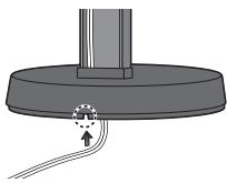 PIONEER HTP-FS500 - Secure the speaker and the pole with 2 screws. - 2
