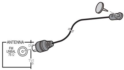 PIONEER HTP-FS510 - Een FM-antenne aansluten - 1
