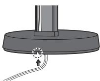 PIONEER HTP-FS510 - Secure the speaker and the pole with 2 screws. - 2
