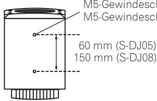 PIONEER S-DJ05 - Installation und Abmessungen der Montagehalterungen - 1
