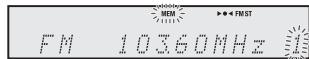 PIONEER X-HM10-S - Mise en mémoire d'une station - 1