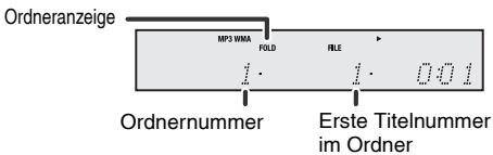 PIONEER X-HM10-S - Wiedergabe einer MP3/WMA-CD bei eingeschaltetem Ordnermodus - 2