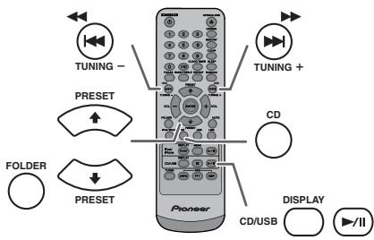 PIONEER X-HM10-S - MP3/WMA folder mode (only for MP3/ WMA files) (continued) - 1