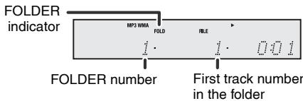 PIONEER X-HM10-S - Procedure to playback MP3/WMA disc with folder mode on - 2