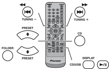 PIONEER X-HM10-S - Modo de carpeta del MP3/WMA (solamente para los:ficheros de MP3/ WMA) (continuacion) - 1