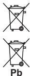 PIONEER XW-NAW1-K - Information for users on collection and disposal of old equipment and used batteries - 2