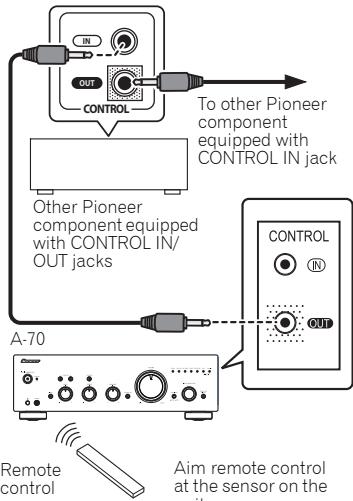 PIONEER A-50 - Using centralized control with other Pioneer components - 1