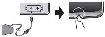 PIONEER XW-SMA1-W - Connectez l'adaptateur secteur et appuyez sur le bouton standby/on. - 1