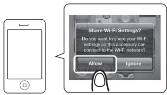 PIONEER XW-SMA1-W - Touchez le bouton "allow (autoriser) - 1