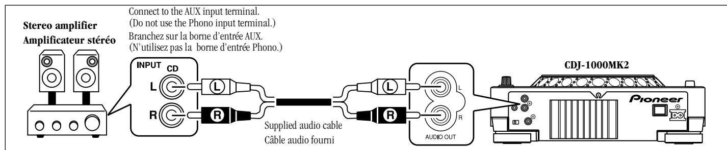 PIONEER CDJ-1000MK2 - Branchement à d'autres mixeurs - 1