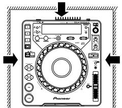 PIONEER CDJ-1000MK2 - Conseils concernant l'installation - 2