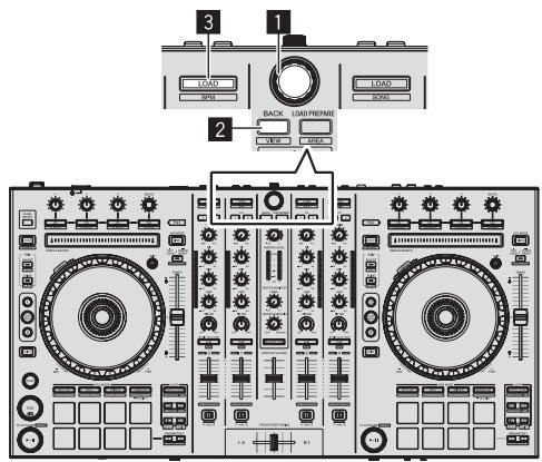 PIONEER DDJ-SX - Laden und Abspielen von Tracks - 1