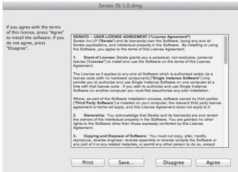 PIONEER DDJ-SX - Leia atentamente os termos do contrato de licenciamento e, caso concorde, clique em [Agree]. - 1