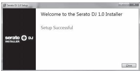 PIONEER DDJ-SX - Haga cig en [Close] para pagar del instalador Serato DJ. - 1