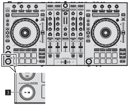 PIONEER DDJ-SX - Abspielen von Tracks und Ausgabe des Sounds - 3