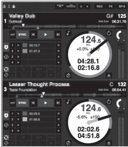 PIONEER DDJ-SX - Computerbildschirm wenn ein Track in der Serato DJ-Software geladen ist - 1