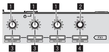 PIONEER DDJ-SX - Section des effets - 1