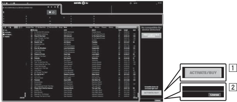 PIONEER DDJ-SZ - Computerschem direct na het opstarten van de Serato DJ-software - 1
