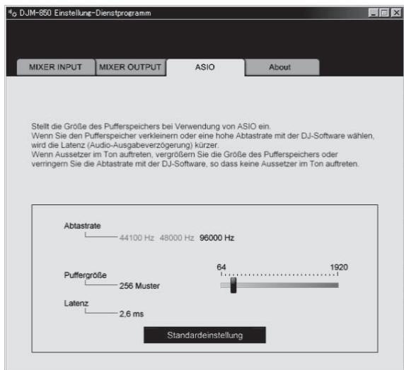 PIONEER DJM-850-K - Klichen Sie auf das Register [ASIO]. - 1