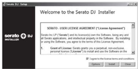 PIONEER DJM-900SRT - Lesen Sie die Bedingungen der Lizenzvereinbarung sorgfältig durch, und wenn Sie zustimmen markieren Sie [I agree to the license terms and conditions] und klicken dann auf [Install]. - 1