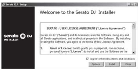 PIONEER DJM-900SRT - Lisez attentivement les termes du contrat de licence et, si vous acceptez, sélectionnez [I agree to the license terms and conditions] puis cliquez sur [Install]. - 1
