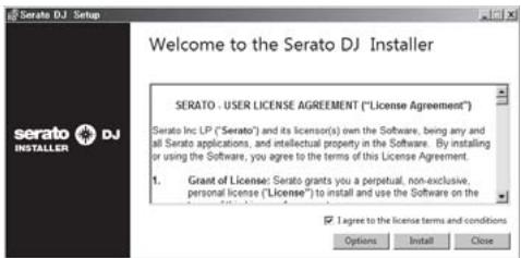 PIONEER DJM-900SRT - Leggere attentamente i termini dell'accordo di licenza e, se li si accettano, scegliere [I agree to the license terms and conditions] e poi fare clic su [Install]. - 1