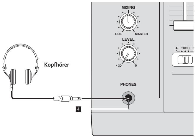 PIONEER DJM-900SRT - Anschließen der Eingangsbuchsen - 4