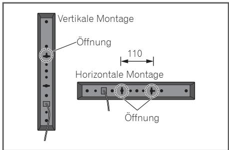 PIONEER MCS-FS131 - Montage der Lautsprecher - 1