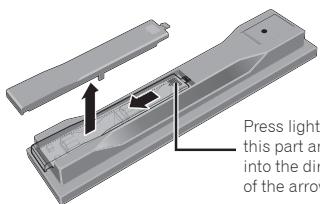 PIONEER MCS-FS131 - Open the rear cover. - 1