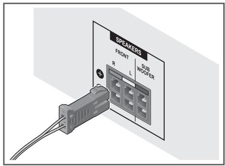 PIONEER MCS-FS131 - Connect the wires to the player - 1