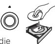 PIONEER PD-50-K - Öffnen Sie die Medienschublade mit der Taste ▲, legen Sie das Medium ein. - 1