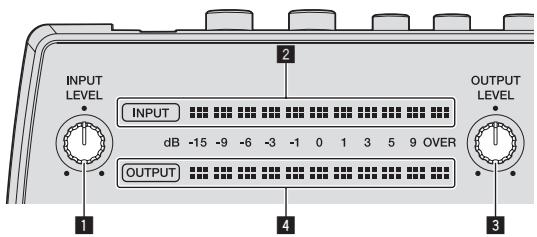PIONEER RMX-1000 - Anpassen der Eingangs- und Ausgangspiegel - 1
