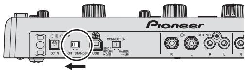 PIONEER RMX-1000 - Préparatifs pour l'emploi des effets - 1