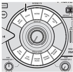 PIONEER RMX-1000 - Drücken Sie eine der Tasten [SCENE FX]. - 1